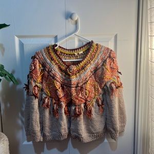Moth by Anthropologie fringe cardigan 🌷